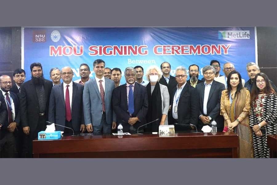 North South University, Metlife Bangladesh sign MoU