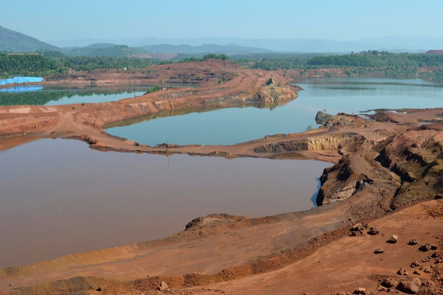 A general view shows the open pit of Sesa Sterlite iron ore mine in Codli village in the western Indian state of Goa on December 9, 2013 — Reuters/Files