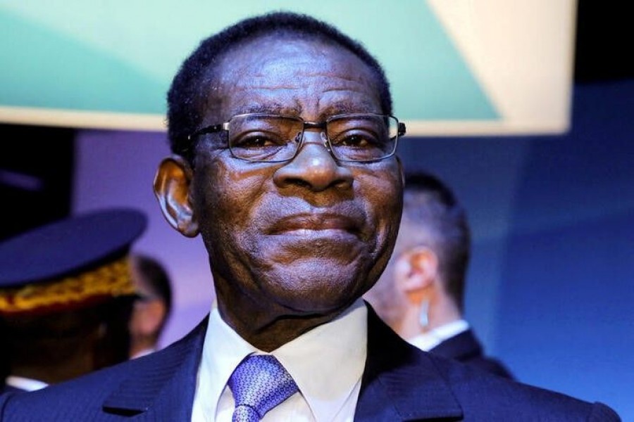 Equatorial Guinea President Teodoro Obiang Nguema Mbasogo attends a plenary session of the Paris Peace Forum, France November 12, 2019. Ludovic Marin/Pool via REUTERS/File Photo/File Photo