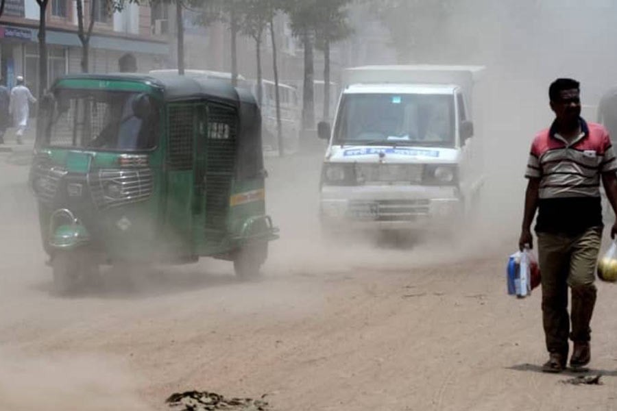 Dhaka’s air unhealthy this morning: AQI