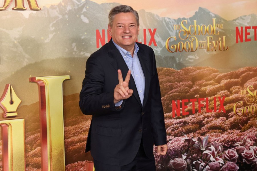 Ted Sarandos, Chief Content Officer and Co-Chief Executive Officer of Netflix, attends a premiere for the film "The School for Good and Evil" in Los Angeles, California, U.S. October 18, 2022. REUTERS/Mario Anzuoni/File Photo