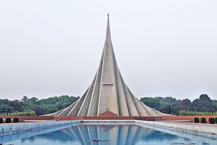 The National Martyrs' Memorial at Savar