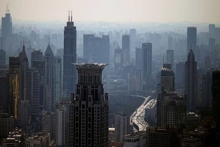 A view of the city skyline in Shanghai, China Feb 24, 2022. Picture taken Feb 24, 2022.REUTERS