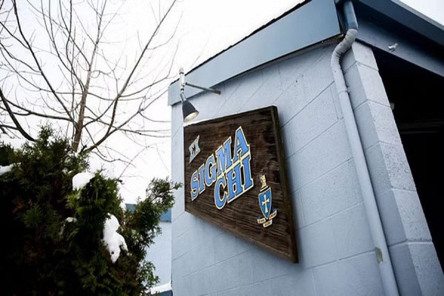 The Sigma Chi fraternity house, where victim Ethan Chapin was a member, is pictured after four University of Idaho students were found killed in their residence on November 13 in Moscow, Idaho, US, November 30, 2022. REUTERS/Lindsey Wasson