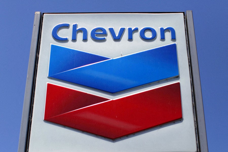 A Chevron gas station sign is seen in Del Mar, California, US in this Reuters photo taken on April 25, 2013