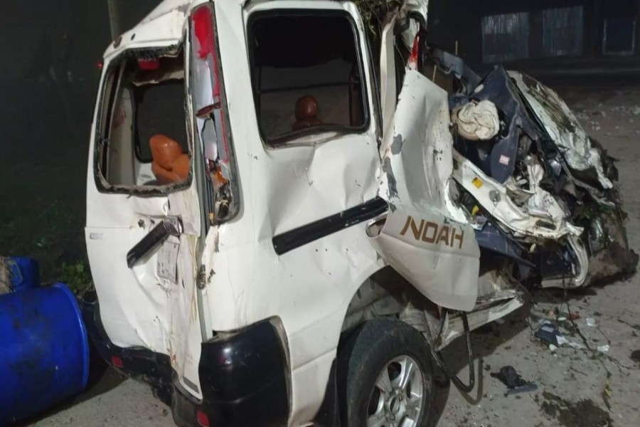 Three dead in accident involving truck, pick-up and microbus on Dhaka-Sylhet highway