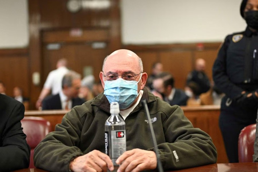 Allen Howard Weisselberg, the former Trump Organization CFO, appears for sentencing for tax fraud scheme in New York State Supreme Court in the Manhattan borough of New York City, U.S., January 10, 2023. Curtis Means/Pool via REUTERS