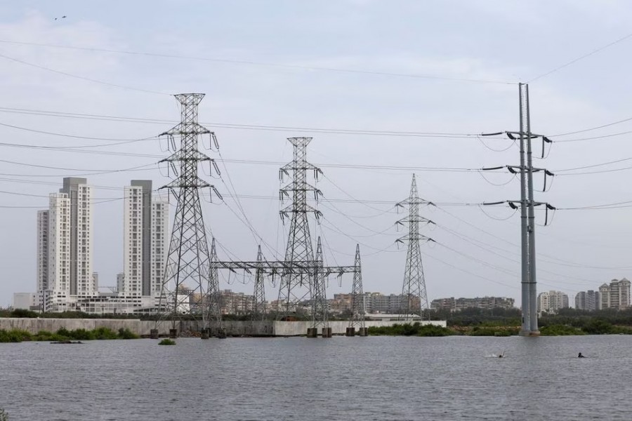 Power transmission towers are pictured in Karachi, Pakistan on July 26, 2022 — Reuters/Files