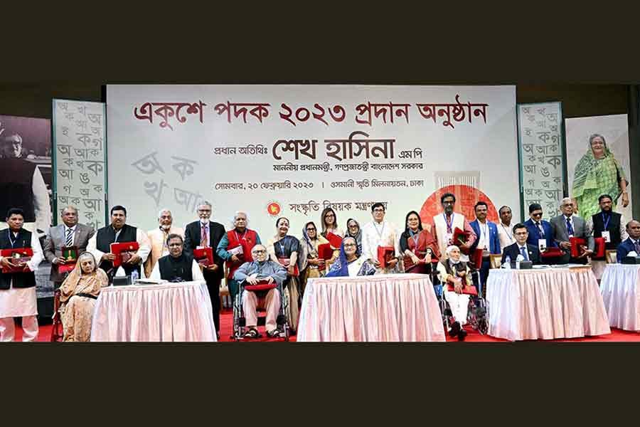 PM confers Ekushey Padak 2023