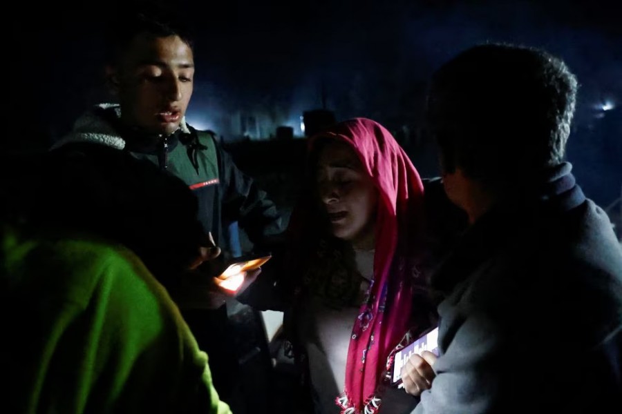 People react after an earthquake in Antakya in Hatay province, Turkey on February 20, 2023 — Reuters photo